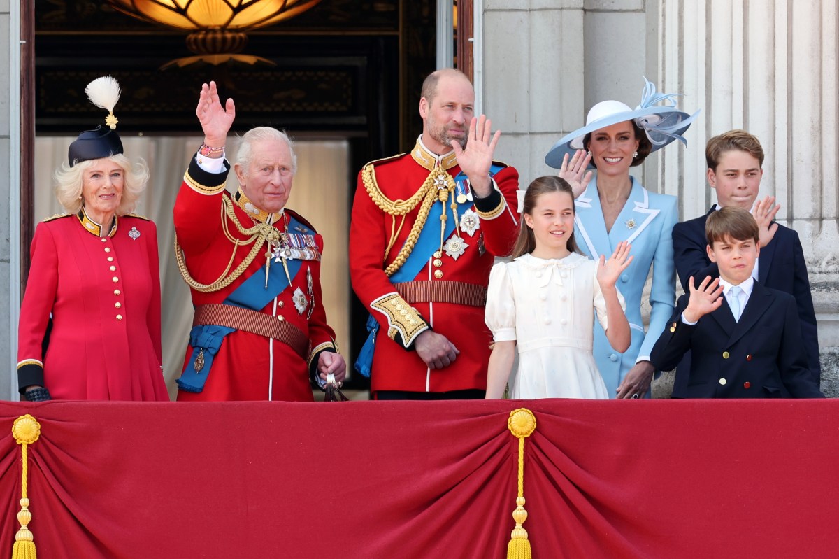 Royal Family Gathers for Trooping the Colour Celebration