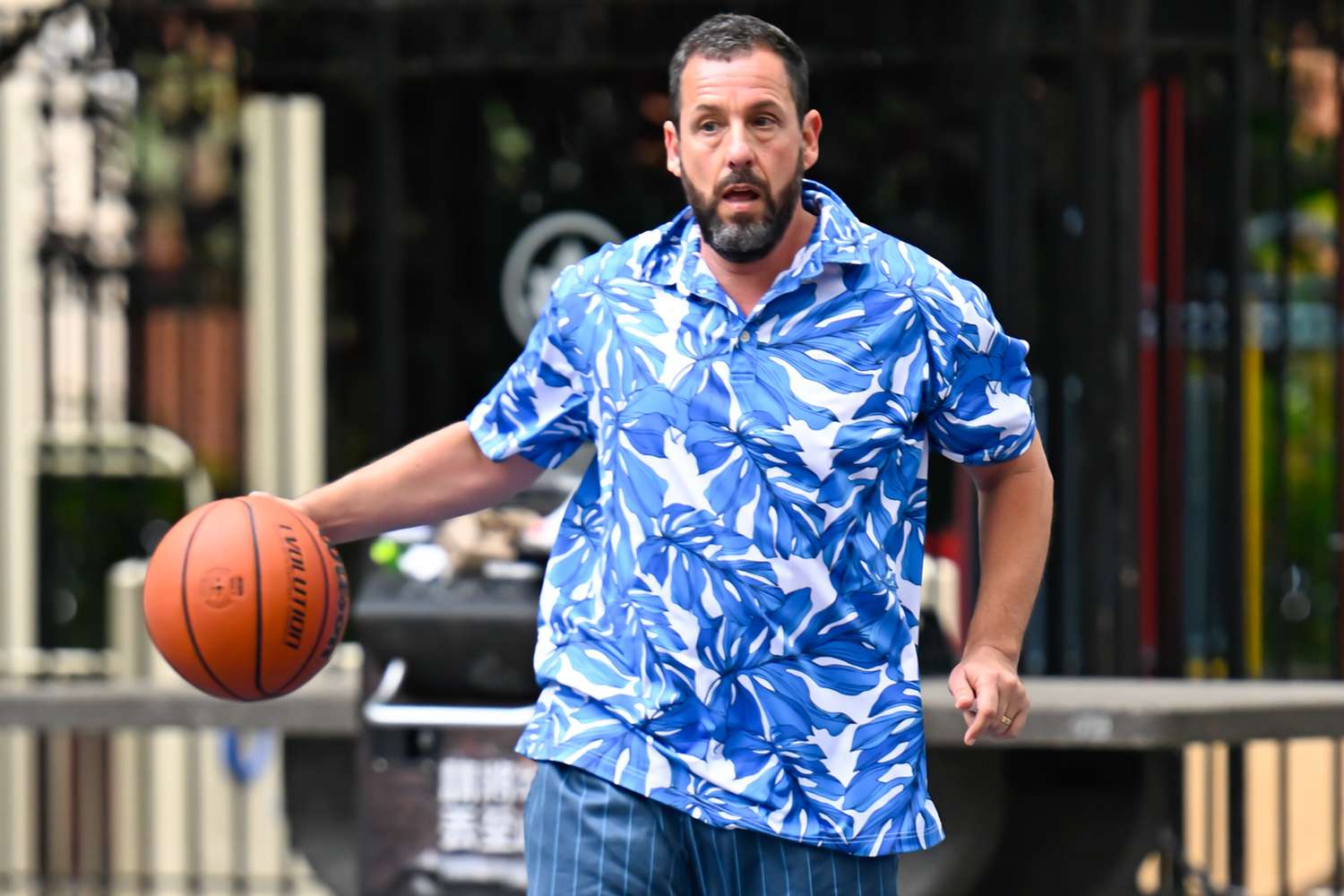 Adam Sandler Seeks Basketball Court in Nantucket Days After Officiating Taylor Swift and Travis Kelce's Wedding